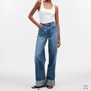 MADEWELL Superwide-Leg Jeans in Fannin Wash